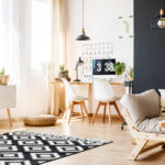 Cute living room with luxury vinyl flooring